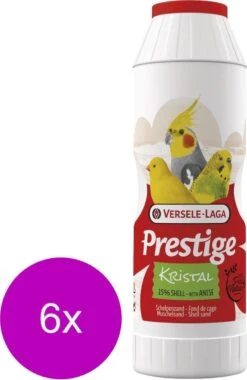 Versele-Laga Prestige Schelpenzand Bus Wit Kristal – Vogelbodembedekking – 6 X 2 Kg