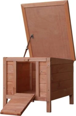 Topmast Little One Konijnenhok – Natural – 41 X 51 X 46 Cm – Konijnenhok Voor Buiten – Konijnenkooi – Konijnenren