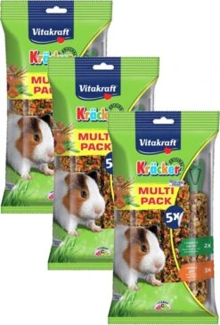 Vitakraft Kräckers Honing & Groente – Cavia – Snack – 3 X 280 Gr