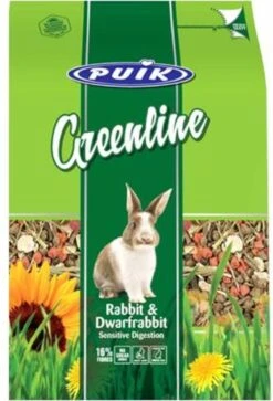 Puik Greenline Konijn & Dwergkonijn Sensitive 1,5 Kg