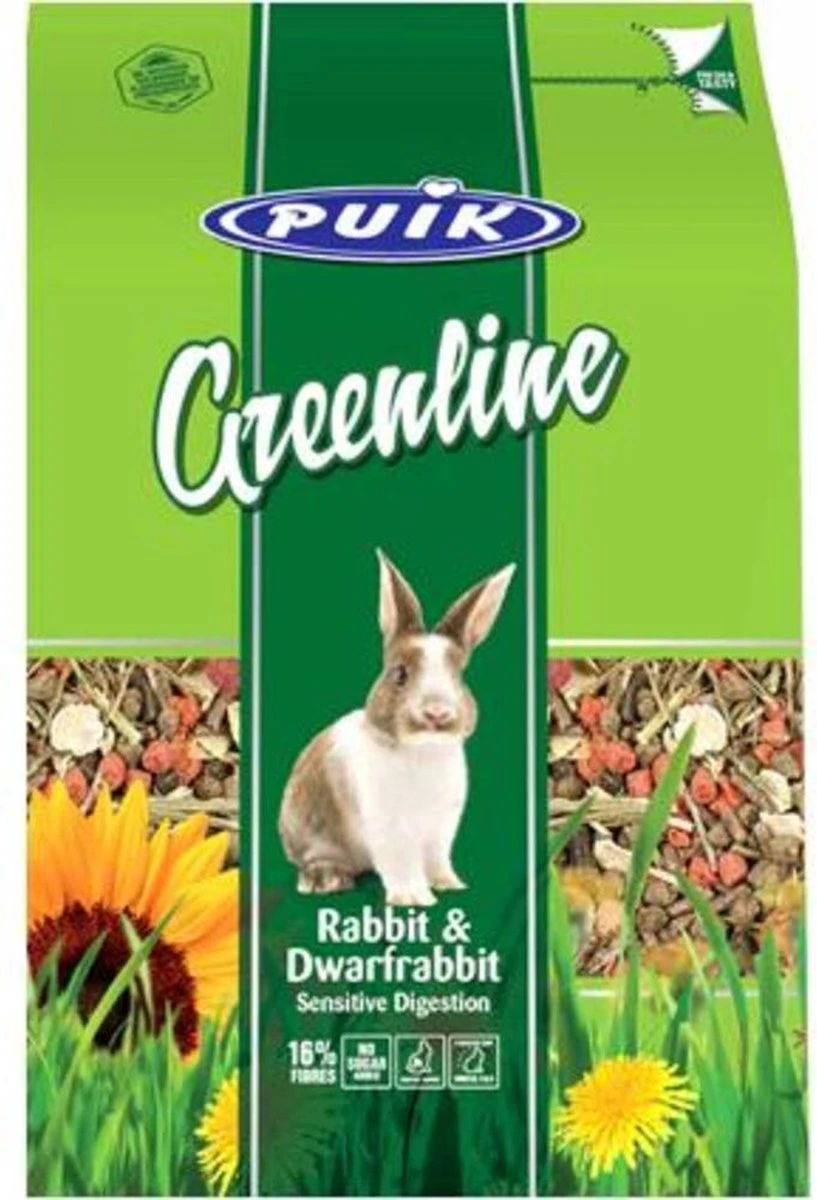 Puik Greenline Konijn & Dwergkonijn Sensitive 1,5 Kg 1 Puik Greenline Konijn & Dwergkonijn Sensitive 1,5 Kg