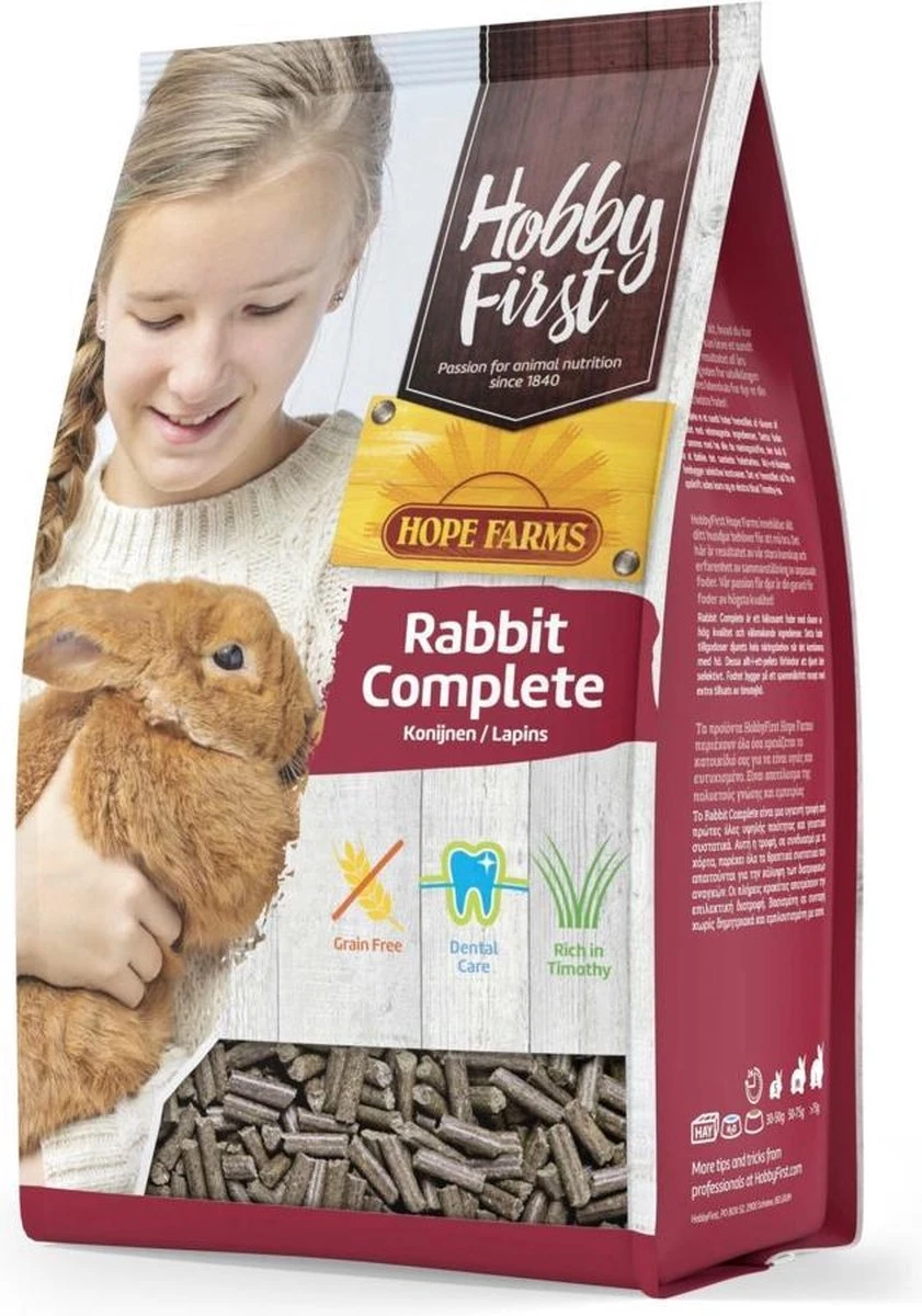 3x Hobby First Hope Farms Konijn Complete 3 Kg 1 3x Hobby First Hope Farms Konijn Complete 3 Kg