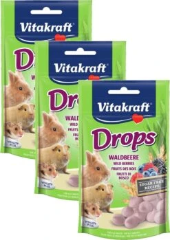Vitakraft Knaagdier Drops – Konijnensnack – 3 X Bosvruchten