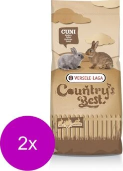 Versele-Laga Country`s Best Cuni Fit Muesli – Gemengd – Konijnenvoer – 2 X 20 Kg