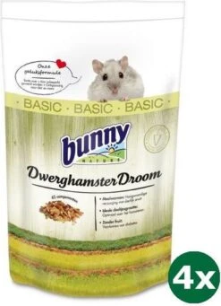 4×600 Gr Bunny Nature Dwerghamsterdroom Basic