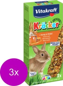 Vitakraft Konijn Kracker – Konijnensnack – 3 X Honing