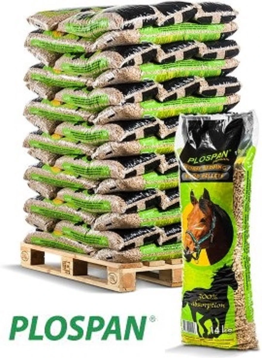 Plospan Paardenbox Houtkorrels (naaldhout) 56 Stuks A 14kg. 1 Plospan Paardenbox Houtkorrels (naaldhout) 56 Stuks A 14kg.