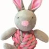 Little Rascals Knottie Bunny Touwbal Konijn Roze 20x15x8 Cm