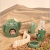 Leuke Hamster Huisje Voor In De Kooi Keramische Cactus Kleine Huisdier Huis Cavia Hamster Huis Huisdier Nest Voor Kleine Dieren Muis Rat Nest Hamster Cavia Knaagdier
