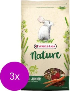 Versele-Laga Nature Cuni Junior – Konijnenvoer – 3 X 2.3 Kg