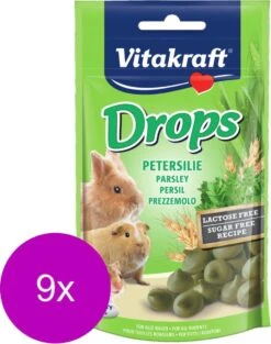 Vitakraft Knaagdier Drops – Knaagdiersnack – 9 X Peterselie Lactose Vrij