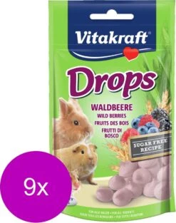 Vitakraft Konijn Bosvruchtendrops 75 Gr – 9 Stuks
