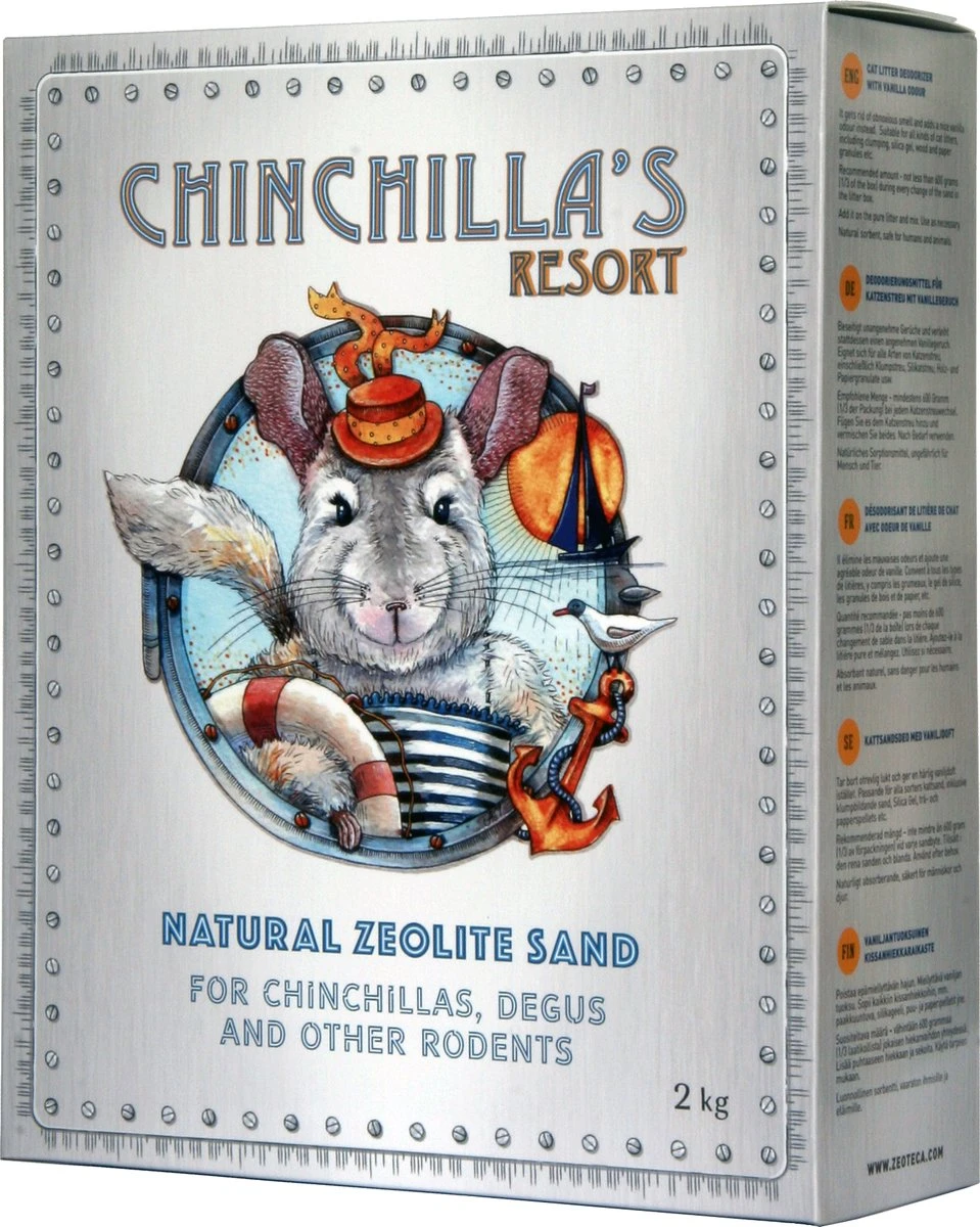 Chinchilla’s Resort – Natuurlijk Zeoliet Zand – Chinchilla – Knaagdier – Zand 1 Chinchilla’s Resort – Natuurlijk Zeoliet Zand – Chinchilla – Knaagdier – Zand