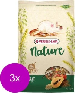 Versele-Laga Nature Rat – Rattenvoer – 3 X 2.3 Kg