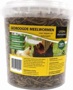 Utopia Gedroogde Meelwormen (1,2 LTR)
